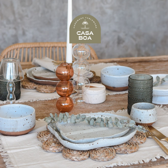 Rustic dinner plate