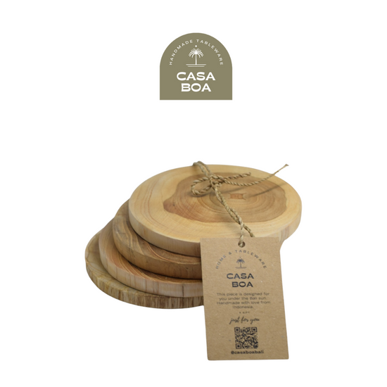 Wooden coaster set of 4